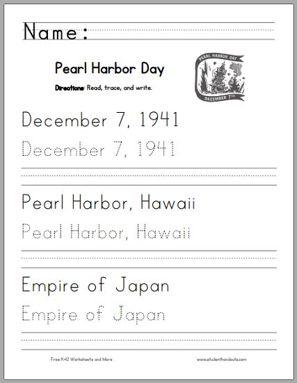 pearl-harbor-worksheet-worksheet
