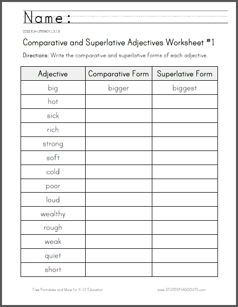 degrees-of-comparison-of-adjectives-exercises-pdf-exercise-poster