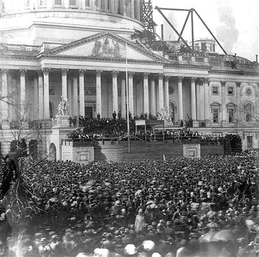 Inauguration of Abraham Lincoln, March 4, 1861.