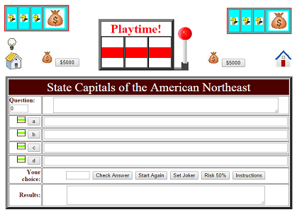 State Capitals Of The American Northeast Playtime Quiz Game Student   State Capitals Northeast Usa Playtime Game 