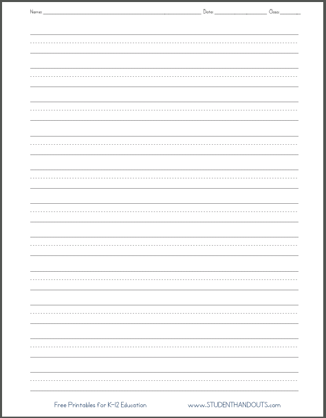 Print Handwriting Practice Worksheet Works