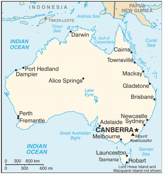 Geography of Australia - Interactive Map Quiz | Student Handouts