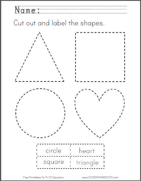 label shapes template