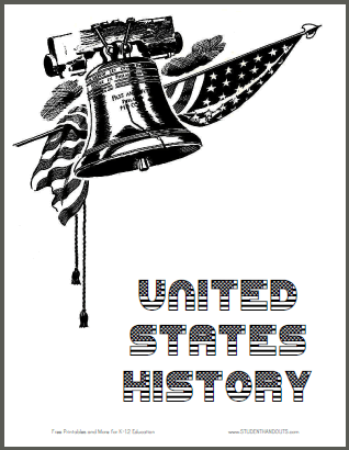 United States History Binder Covers - Free to print (PDF files).