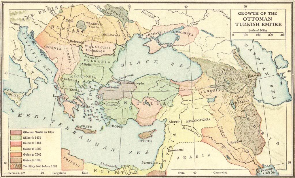 Interactive Map Quiz on the Growth of the Ottoman Turkish Empire, 1355-1683