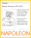 Napoleon Bonaparte Coloring Sheet for Kids