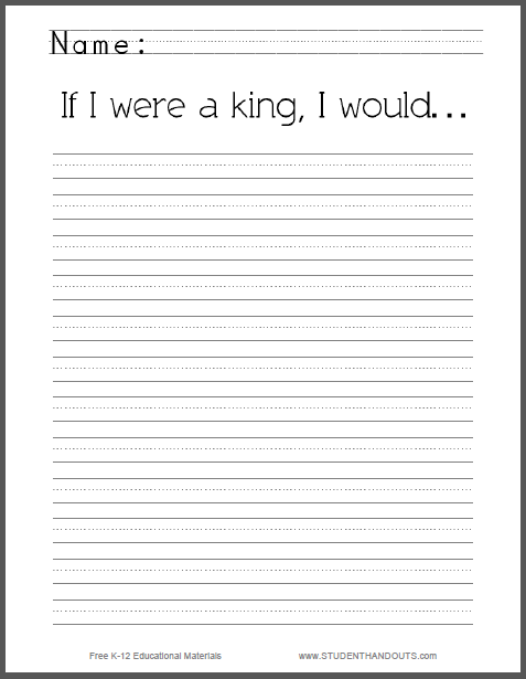 if i am a king essay