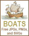 Boats and Waterways - JPGs, PNGs, and SVGs
