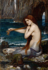A Mermaid (1900) by John William Waterhouse