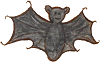 13th-century medieval drawing of a bat