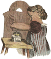 girl grinding coffee beans using a manual grinder