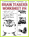 Brain Teasers Worksheet #14