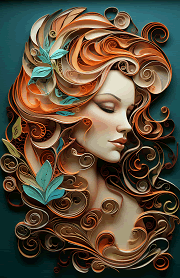 quilling woman