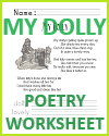 "My Dolly" Poem Worksheet