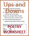 Ups and Downs Poem Worksheet