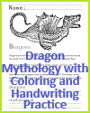 Dragon Worksheet with Informational Text (Fossils)