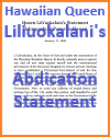 Queen Liliuokalani's Abdication Statement