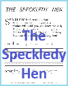 The Speckledy Hen Poem Worksheet