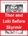 Thor and Loki before Skyrmir coloring sheet - free to print.