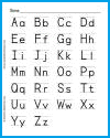 Printable Print Manuscript Alphabet (ABCs)
