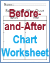 Before-and-After Blank Chart Worksheet