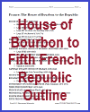 Outline of France's Government: The House of Bourbon to the Fifth French Republic