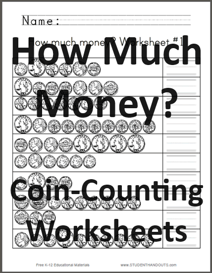 How Much Money Worksheets for Grade 2 - Free to print (PDF files).