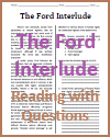 The Ford Interlude Reading with Questions