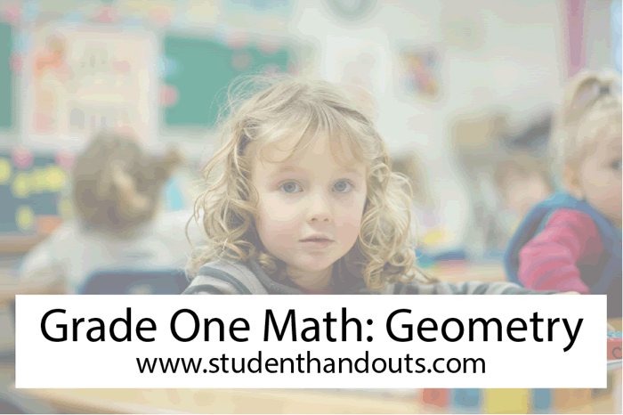 Grade 1 Math: Geometry - Free printable worksheets (PDF files).