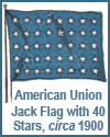 American Union Jack Flag with 40 Stars