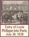 Entry of Louis Philippe into Paris, July 30, 1830.