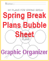 Spring Break Plans Bubble Chart Sheet