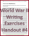 World War II Writing Exercises Handout #4