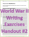 World War II Writing Exercises Handout #2