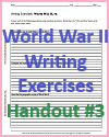 World War II Writing Exercises Handout #3