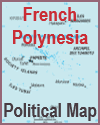 French Polynesian Political Map