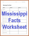 Mississippi Facts Worksheet
