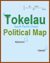 Tokelau Political Map