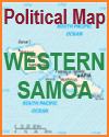 Western Samoa Political Map