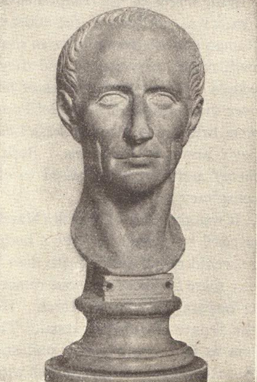 Bust of Julius Caesar of Ancient Rome