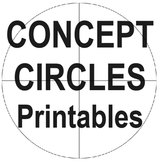 Free Blank Printable Concept Circles - Concept Maps - Free to print (PDF files).