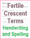 Fertile Crescent Terms Writing and Spelling