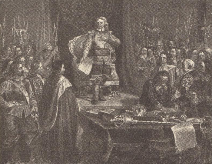 Oliver Cromwell Refusing the Crown