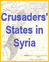 Map of the crusaders' states in Syria after the First Crusade.  Kingdom of Jerusalem, 1229.