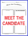 Presidential Election for Kids - Meet the Candidate Worksheet