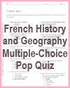 French History & Geography Multiple-Choice Pop Quiz