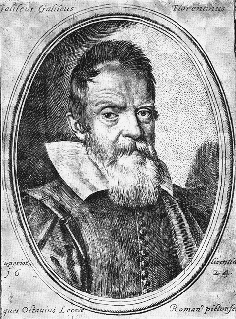 Galileo Galilei - Portrait by Leoni (Octauius Leonus).