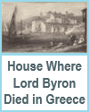 House Where Lord Byron Died in Greece