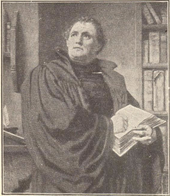 Martin Luther. From a modern painting.