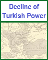 Map of the decline of Turkish power from 1815 to 1912.